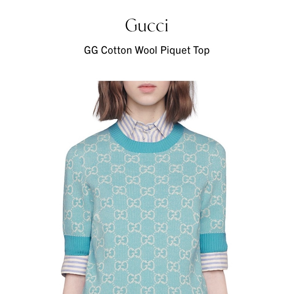 COPY - Gucci GG Cotton Wool Piquet top